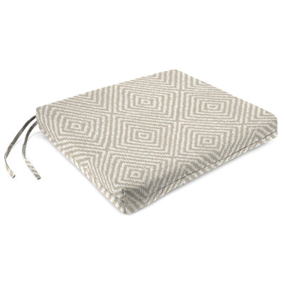 19" x 17" Outdoor Seat Cushion with Ties (Set of 2)