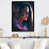 Impression noire sur toile encadrée sélectionné