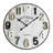 Evelina Shiplap Round Metal Wall Clock