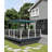 10x13FT Aluminum Pergola with Retractable Canopy-125963820-125963822