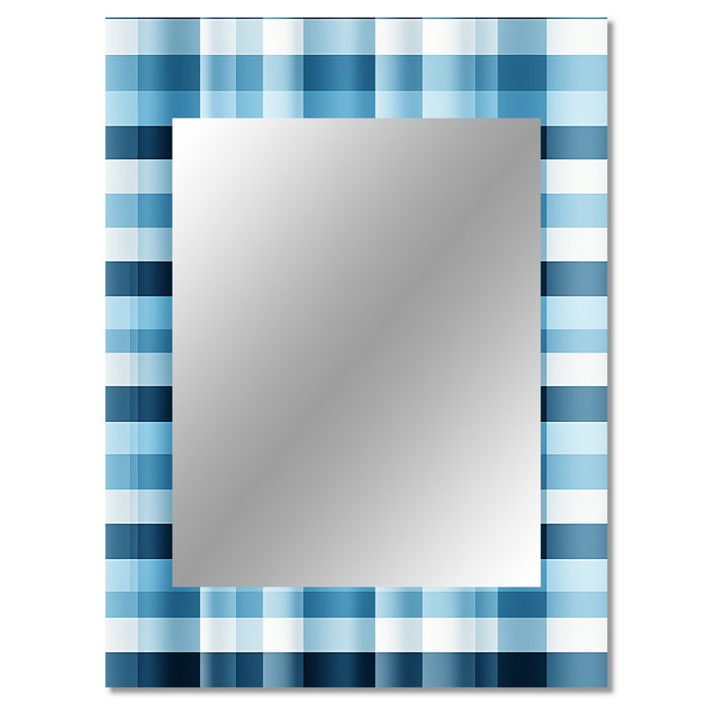 Motif écossais bleu Byrdo, 40 po x 30 po