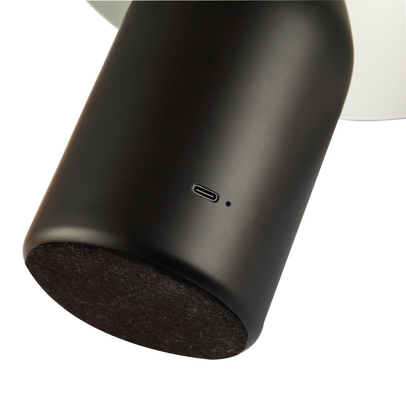 Colombano Metal Table Lamp, Matte Black