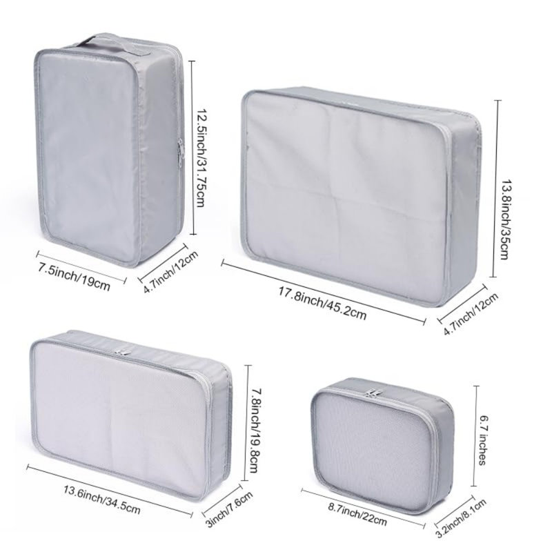 Cubes de voyage, organisateurs de bagages avec sac à chaussures