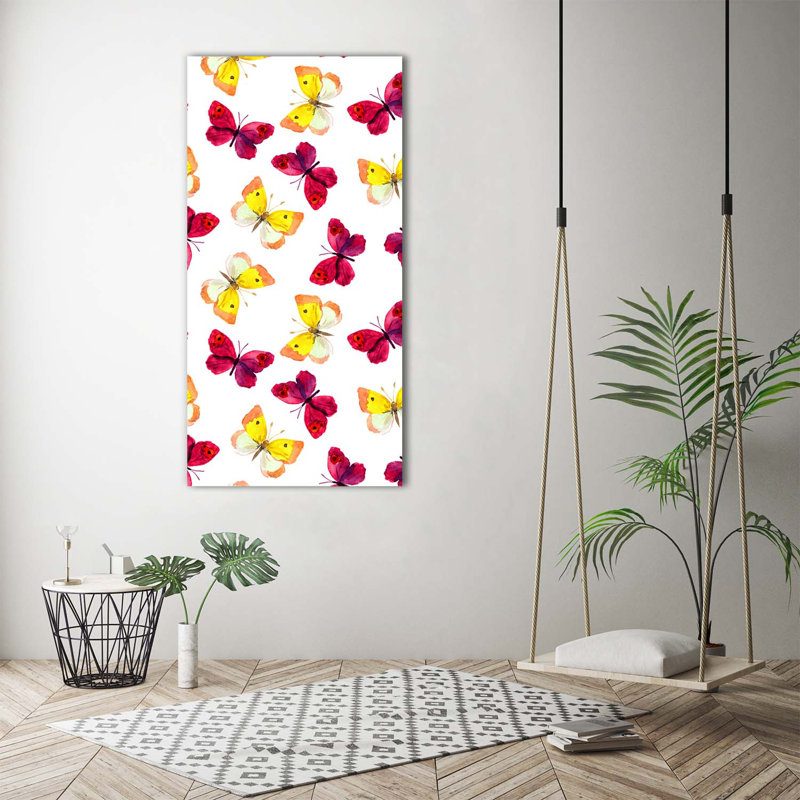 Colourful Butterflies - Wrapped Canvas Print