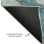 Tapis bleu lavable de qualité supérieure 1 pi 8 po x 2 pi 6 po Cerrito AMF500-103834392