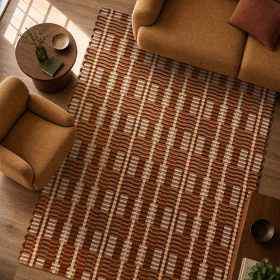Rectangle Geometric Hand Loomed Kilim Area Rug