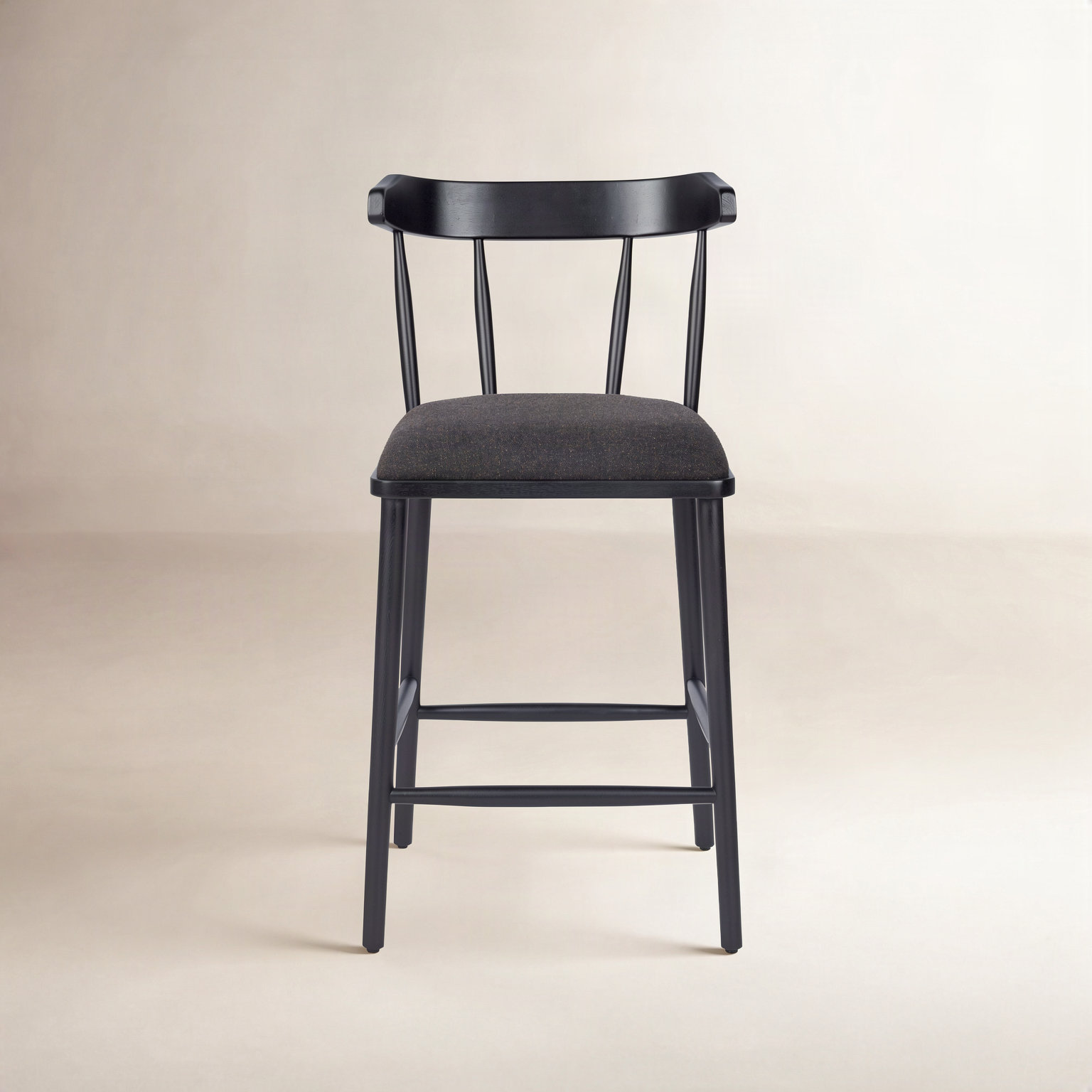 Waverly 27" Bar Stool, Black, Antwerp Noir