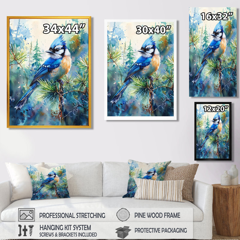 Alverez - Décoration murale animaux, Toile tendue, Ne s’applique pas, H 20 po x l 12 po