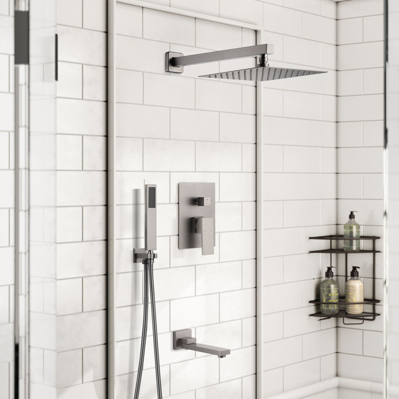 All-In-One Kit with Rough in-Valve, Brushed Nickel