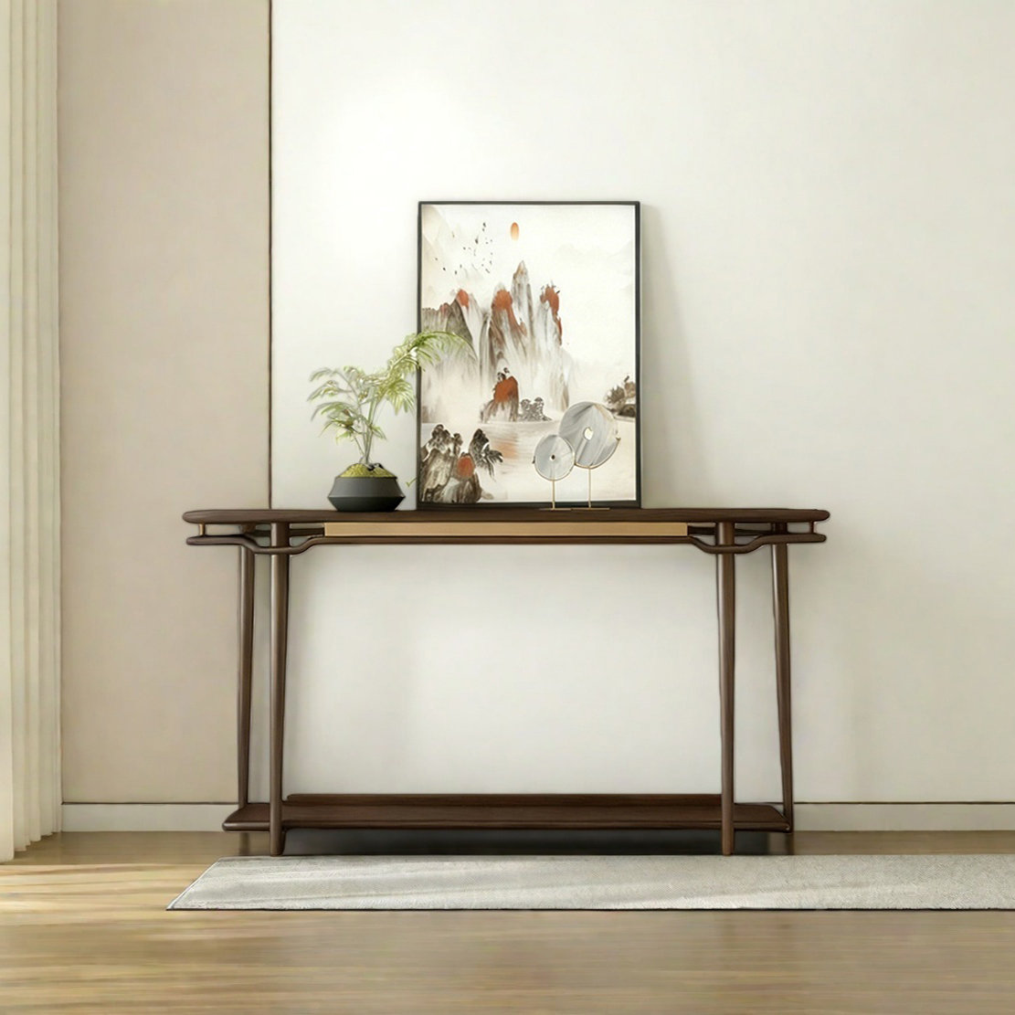 Orren Ellis Retro Minimalist Solid Wood Console Table - Wayfair Canada