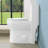 One-Piece Toilet, 1.1/1.60 GPF Water-Efficient Dual-Flush Elongated Comfort Height Floor Mounted, Standard-Size Toilet With Soft Closing Seat Included, Glossy White