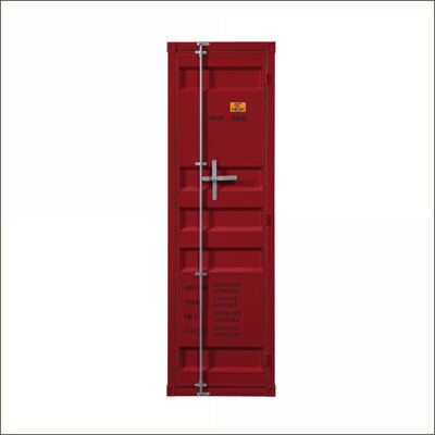 Commodes et amp; Garde-robes | Armoire industrielle en métal avec tringle, tablette et amp; Verrou | Bleu | Métal
