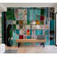 Sapphire Stained Glass Wall Mural-228473353