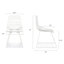 Samir Metal Cross Back Side Chair in White