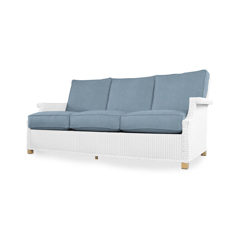 Hamptons Outdoor 3 - Seat Patio Sofa, Cottage Pepper, White