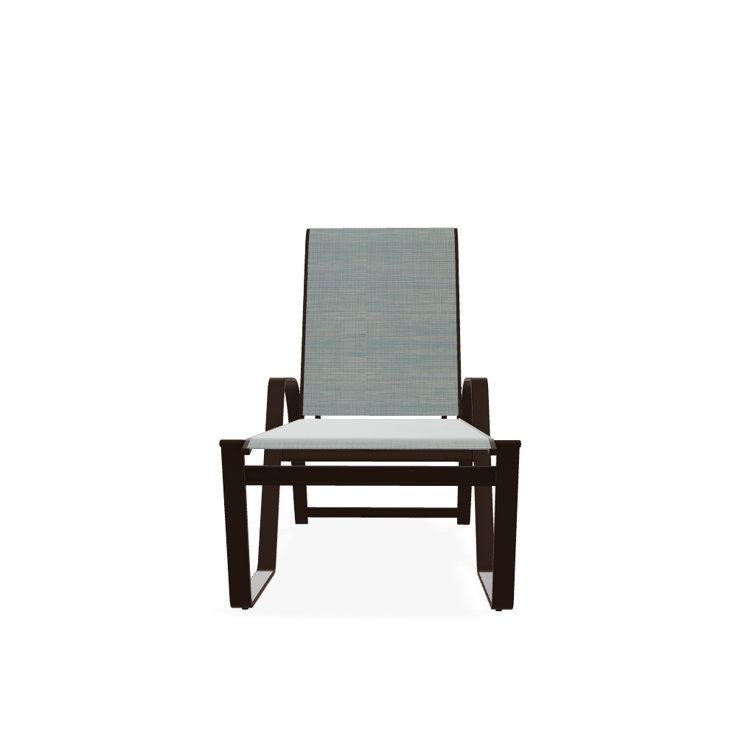 Holna Outdoor Rust-Resistant Metal Chaise Lounge