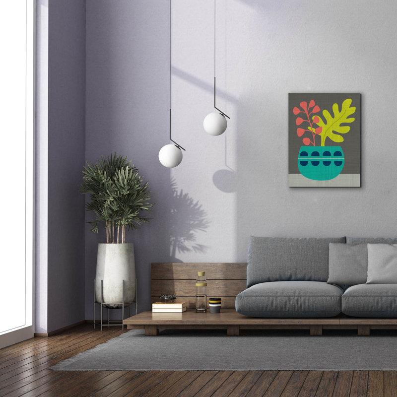 «Epic Graffiti» «Clay Pot 4» par Chariklia Zarris, art mural sur toile, 26 po x 34 po, H 34 po x l 26 po