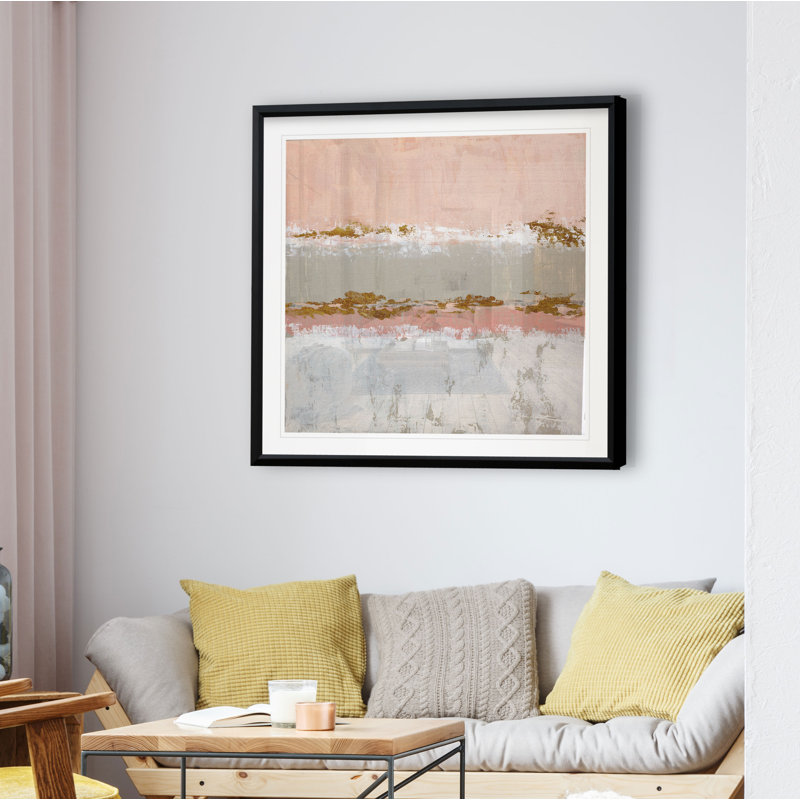Sedona Sunset - impression, H 17,5 po x l 17,5 po x P 1,5 po, Cadre plastique noir