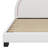 Upholstered Platform Bed With Rabbit Ornament-568589944