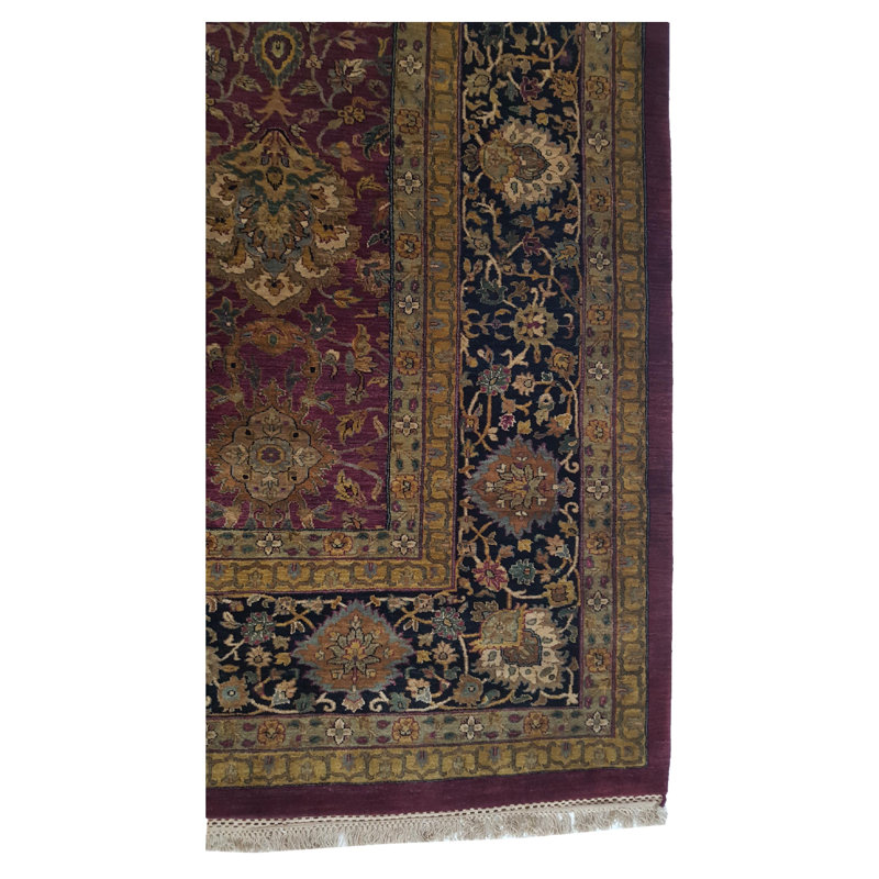 Tapis surdimensionné rouge / or 12 x 18 Jaipur