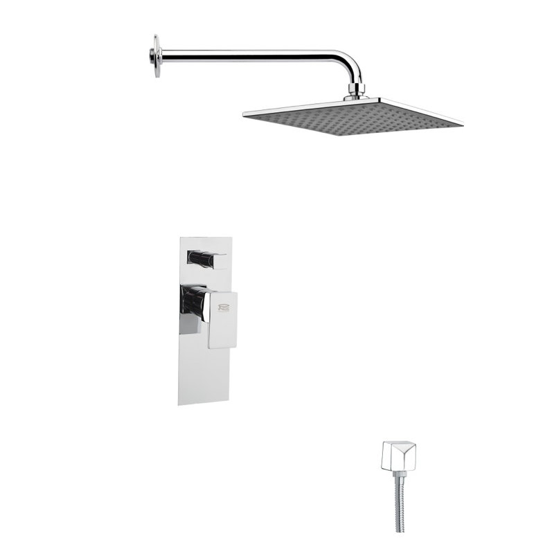 Système de douche complet à pression équilibrée avec valve brute Rendino