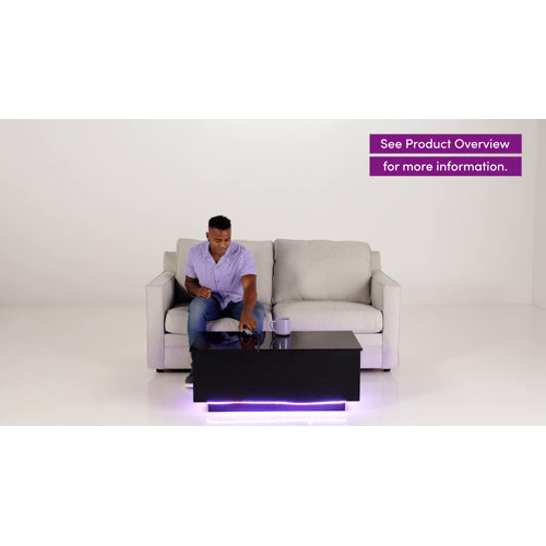 Wade Logan® Anushree Lift Top Coffee Table with Charging Station