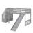 Stairway Twin Size Loft Bed With Slide-498668690