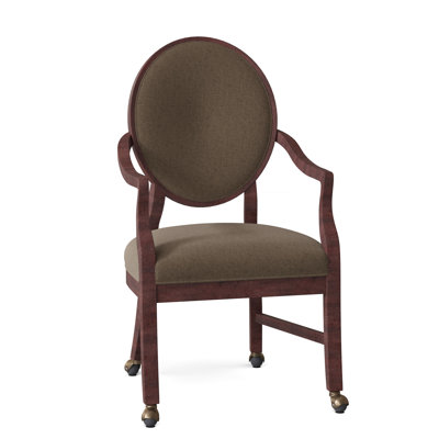 King Louis 19'' H Upholstered Beech Armchair