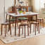 Solid + Manufactured Wood Accent Stool