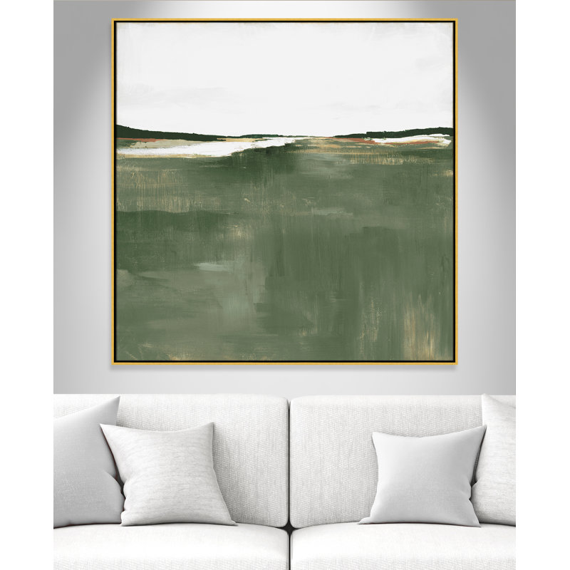 Green Sea by Isabelle Z, Gold , 46.5" H x 46.5" W