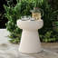 Tables d'appoint extérieures en forme de champignon en forme de champignon, table basse à piédestal géométrique moderne et table basse décorative pour l'extérieur-1648048363