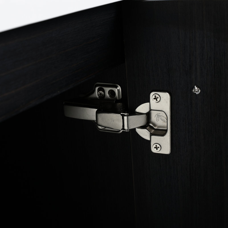Black Chestnut Bathroom Vanity - 24 Inch With Sleek Design And Roomy Drawers Elegant Spacious Storage Compartment