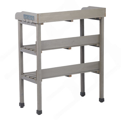 Wooden Potting Bench Work Table