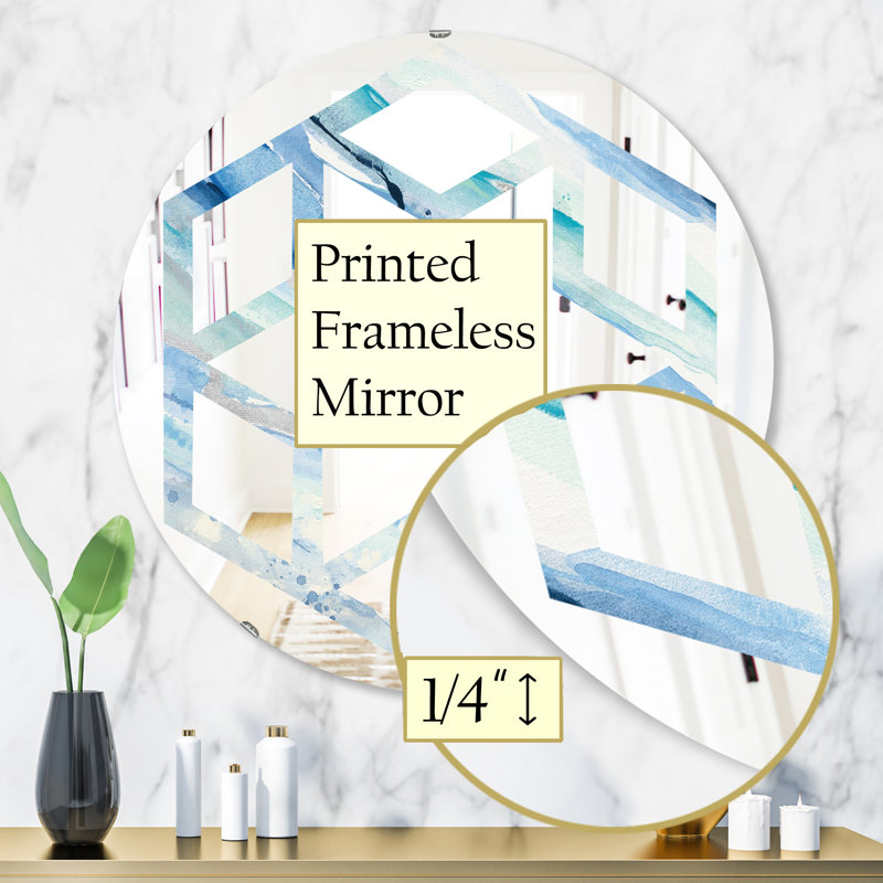 Miroir mural Spring I Hexagon Star, H 31,5 po x l po