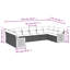  10 Piece Patio Sofa Set With Cushions Black Poly Rattan