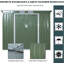 7 ft. W x 4 ft. D Metal Garden Shed