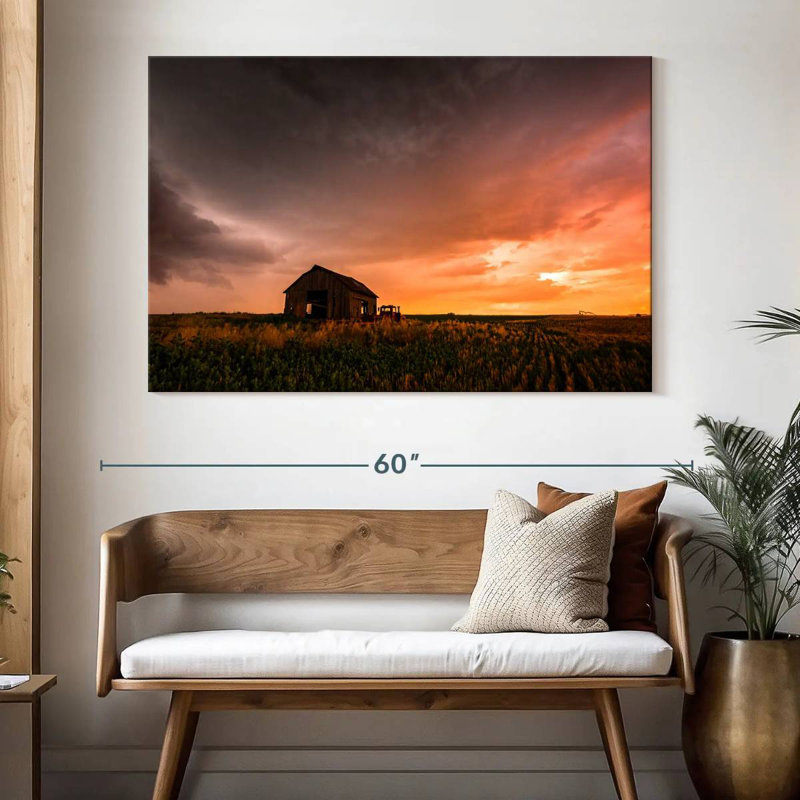 Lilie Barn And Oklahoma Sunset