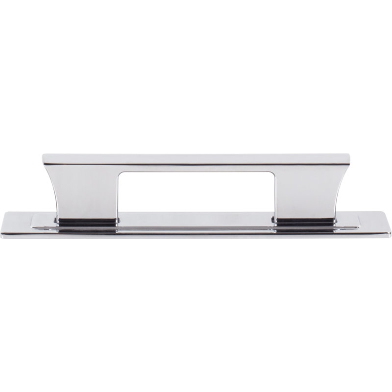 Zander 12" Center To Center Bar Pull, Polished Chrome, 3 3/4"