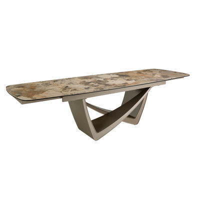 Extendable Marble Top Dining Table