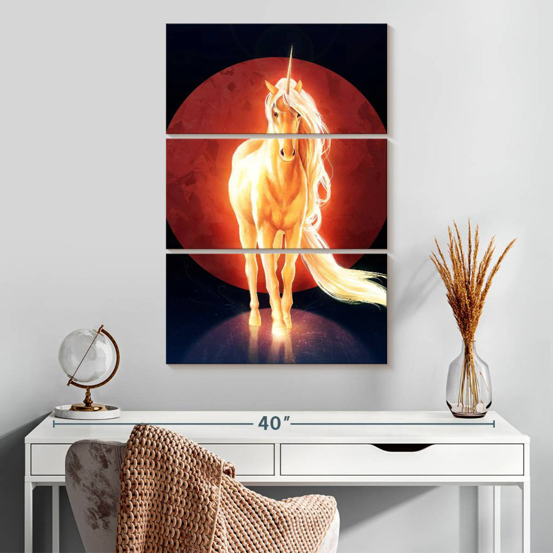 Brampt, la dernière licorne, H 32 po x l 20 po