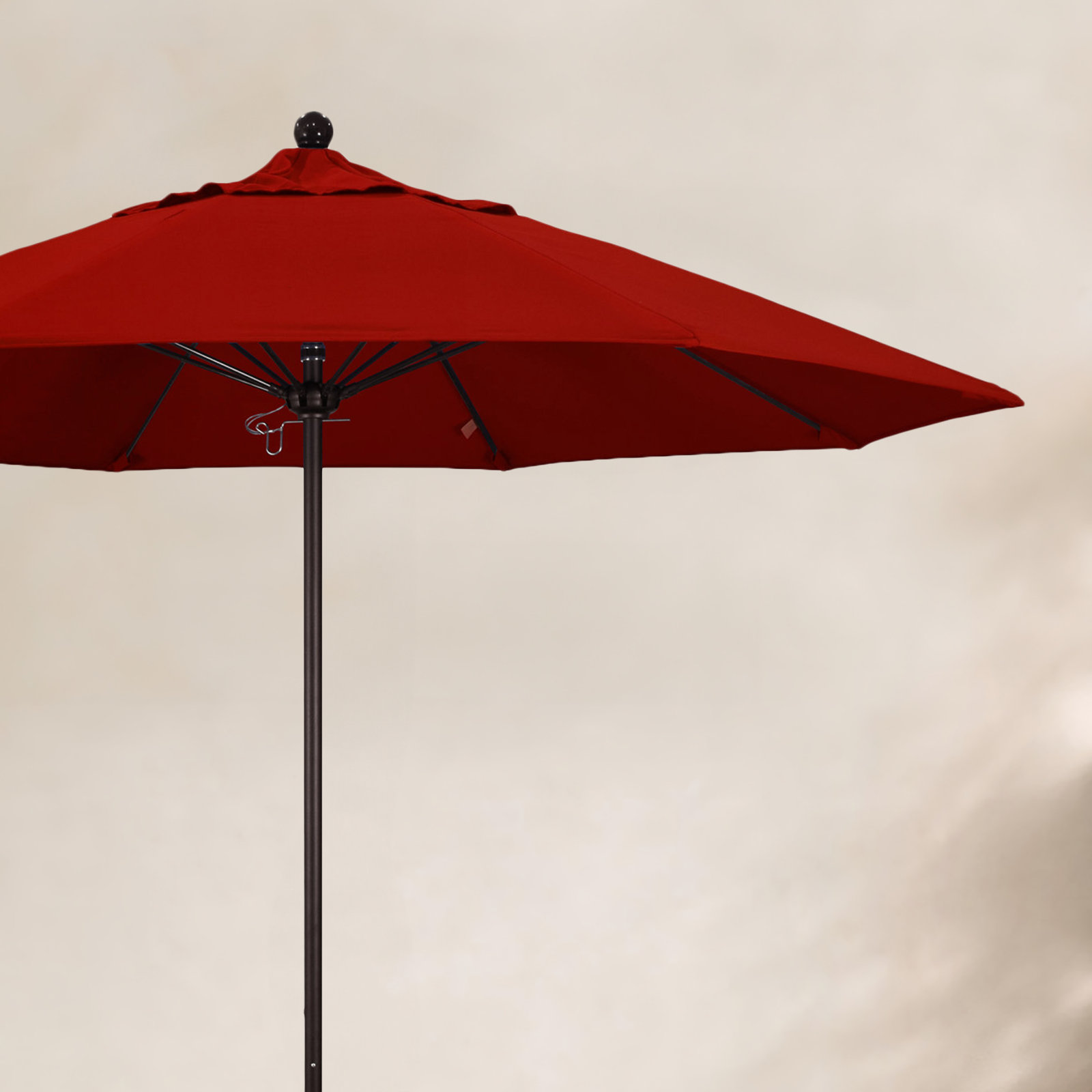 Maria 108'' Sunbrella® Outdoor Umbrella, Silver, Canvas Heather Beige Sunbrella® Canvas