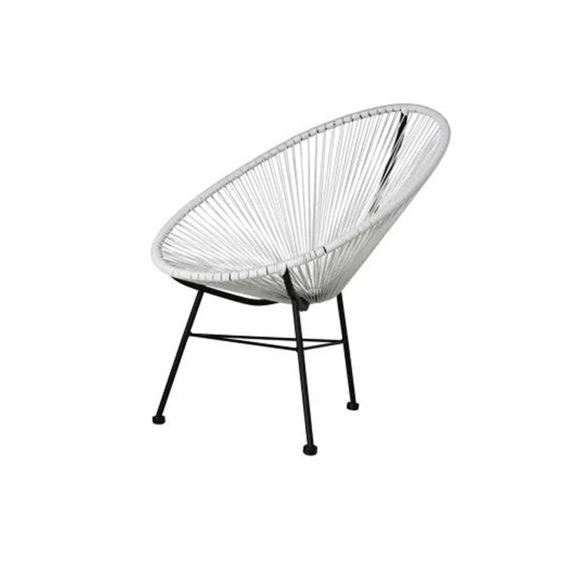 Heidine Patio Chair, White/Black