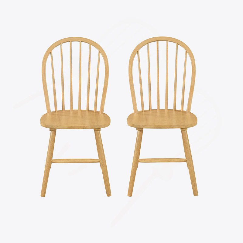 Ensemble de chaises à dossier en H 36 po (ensemble de 2), Naturel