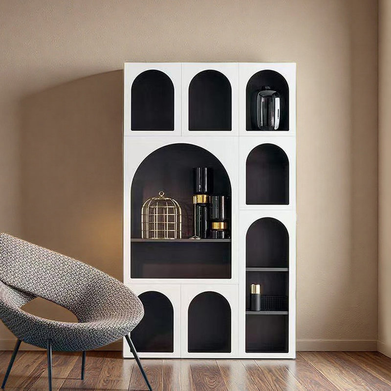 Modern creative arched open bookcase