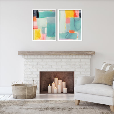 United Colors par Amy Lighthall - Ensemble de 2 reproductions de cadres photo simples
