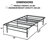 Galindo-14" Metal Platform Bed Frame Steel with Slat Support Folding Platform Bed-1427234000-1427234012