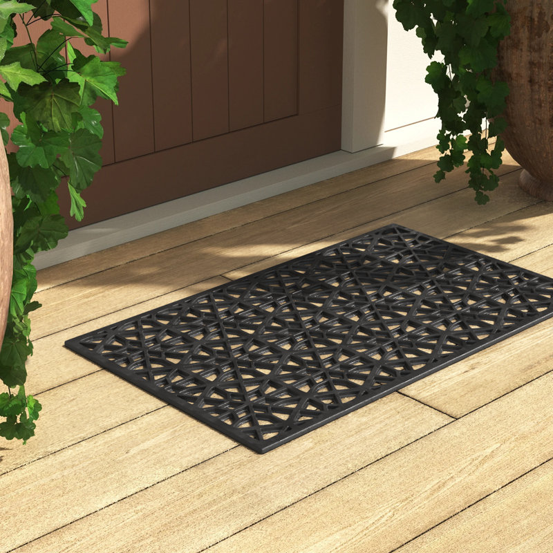 Tapis de porte antidérapant intérieur / extérieur 30 po x 18 po Austan Honeycomb