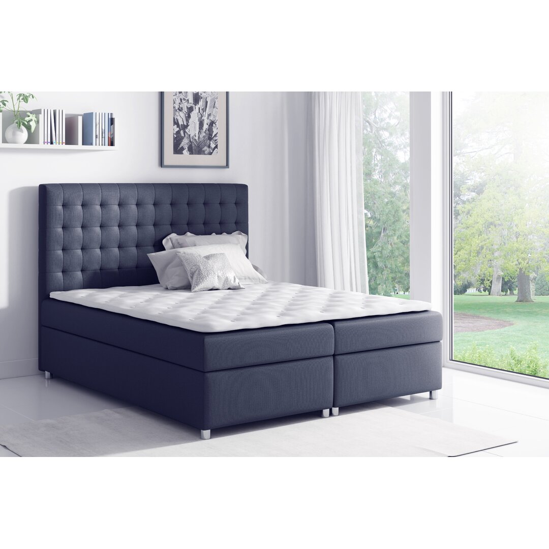 Boxspringbett Feliciano mit Topper und Bettkasten