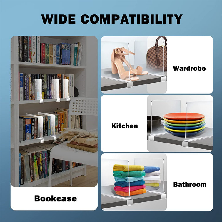 Rebrilliant Keeran Plastic / Acrylic Shelf Divider & Reviews