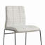 Set Of 2 Leatherette Upholstered Counter Hight Chairs